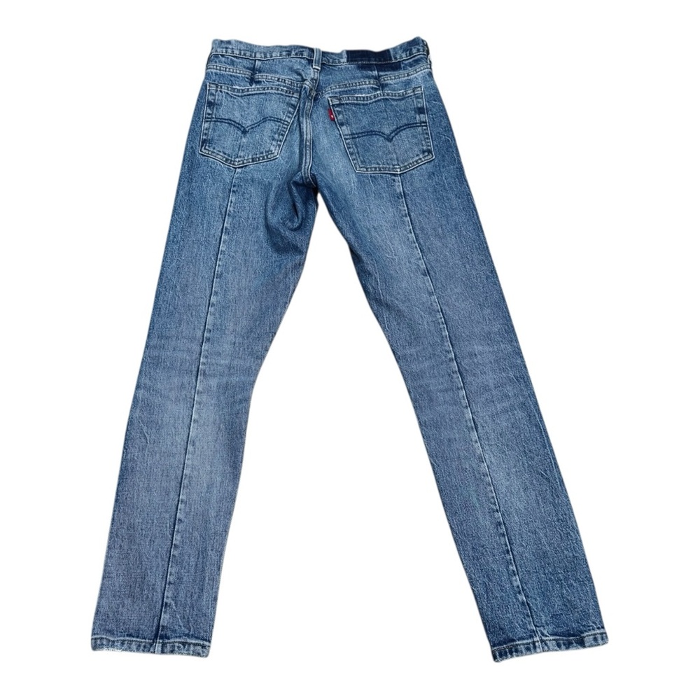 Levi’s Altered 501 Button Fly Skinny Jean Medium Wash With Distressing - Picture 4 of 8